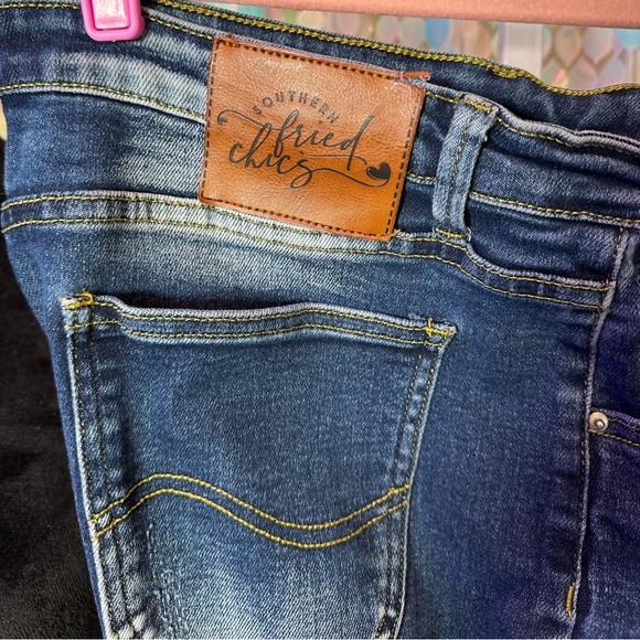 Southern Fried Chics Hot Girl Jeans Wide leg Flare Super Stretch Sz 18 - Picture 4 of 7